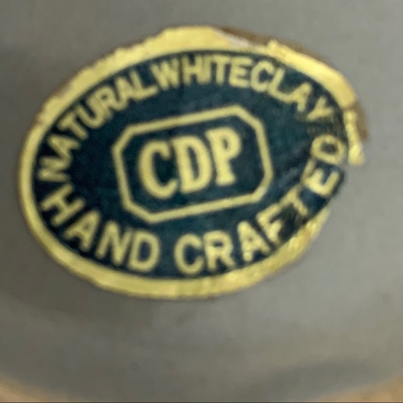 Vintage CDP Natural White Clay Gray Modern Vase - Picture 8 of 10